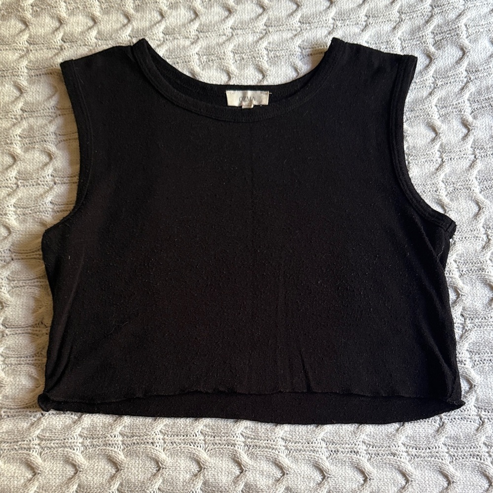 OZMA Raw Silk Crop Top